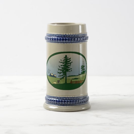 Keramik Stein Bierglas (Mittel)