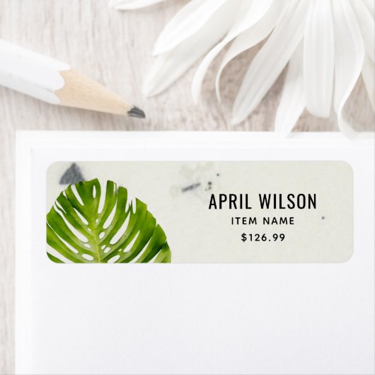 KERAMIK STONE GREEN MONSTERA LEAF FOLIAGE PREIS (Insitu)