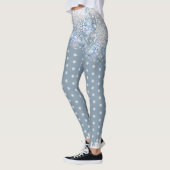 Keramik strahlend blau & schneeflocken leggings (Links)