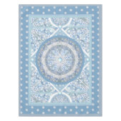 Keramik strahlend blau & schneeflocken tischdecke (Vorderseite)