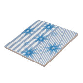 Keramik Streifen in Rosa und Blau Fliese (Seite)