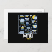 Keramik Studio Keramiken Porzellan Bildhauergesche Postkarte (Vorne/Hinten)