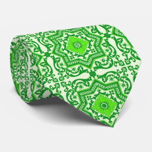 Keramik Style Azulejo Vintag Monogram Ornament Krawatte