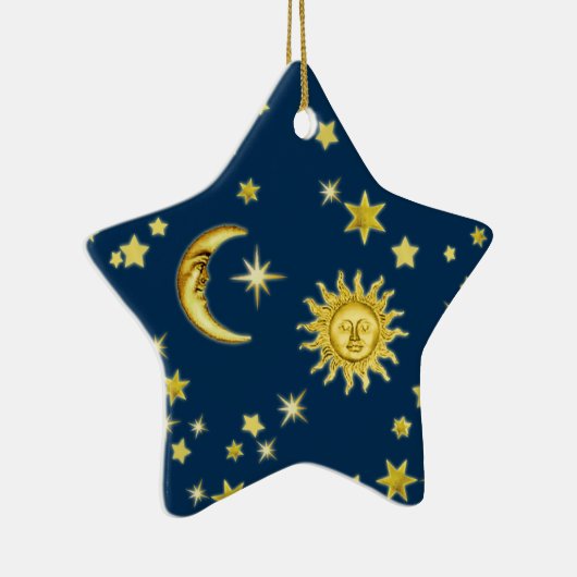 Keramik Sun, Moon & Stars Keramik Ornament (Rechts)