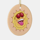 Keramik Sunny Cartoon Ornament (Rechts)