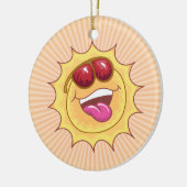Keramik Sunny Cartoon Ornament (Links)