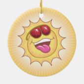 Keramik Sunny Cartoon Ornament (Hinten)