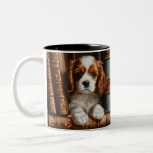  Keramik-Tasse   Cavalier King Charles Spaniel Zweifarbige Tasse