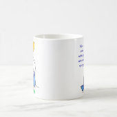 Keramik-Tasse - Fantasievogel mit Spruch Kaffeetasse (Mittel)