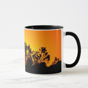 Keramik-Tasse 'Farbiger Sonnenuntergang' von Bobby Tasse