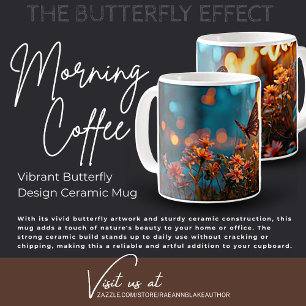 Keramik-Tasse für lebendige Butterfly-Designs Kaffeetasse