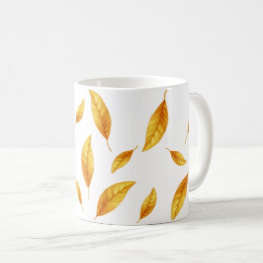 Keramik Tasse Leafy" Tasse Kaffee (VorderseiteRechts)