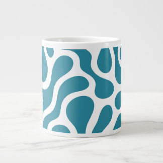 Keramik-Tasse mit abstraktem Leopard-Muster in Bla Jumbo-Tasse