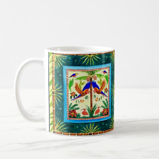 Keramik Tasse mit Amazonaswald-Design (Links)