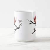 Keramik Tasse mit Blüten japanischen Stils (Mittel)