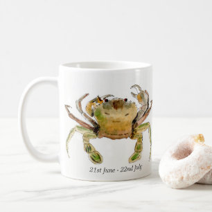 Keramik-Tasse mit dem Sternzeichen Krebs Kaffeetasse