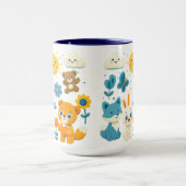 Keramik-Tasse mit fantastischen Waldtieren Tasse (Zentrum)