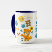 Keramik-Tasse mit fantastischen Waldtieren Tasse (Vorderseite Links)