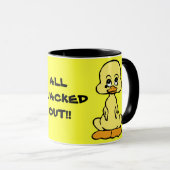 KERAMIK Tasse mit gelbem Entenring (VorderseiteRechts)