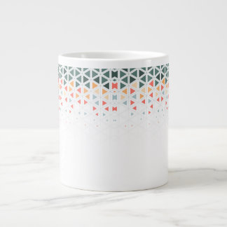 Keramik-Tasse mit Isogrid-Dreiecks-Muster Jumbo-Tasse