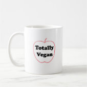 Keramik-Tasse mit "Totally Vegan"-Motiv Kaffeetasse (Links)