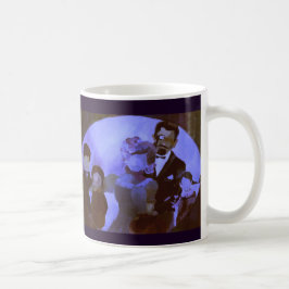 Keramik-Tasse mit violetter feiner Kunst: Kaffeetasse