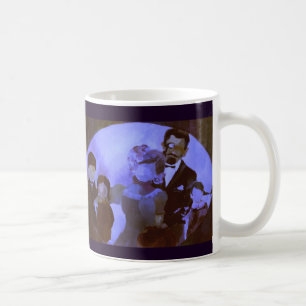 Keramik-Tasse mit violetter feiner Kunst: Kaffeetasse