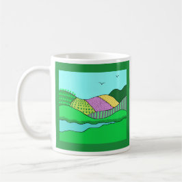 Keramik-Tasse - Rollende Hügel Kaffeetasse