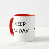 KERAMIK-TASSE SLEEP & DANCE TASSE (Vorderseite Links)