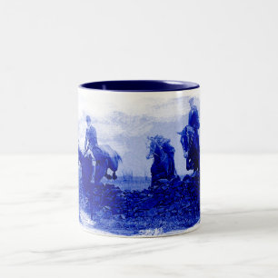 Keramik-Tasse Vintage Fuchsjagd Zweifarbige Tasse
