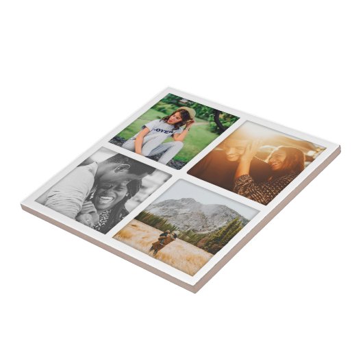 Keramik Tile 4 Foto Square Grid Template schattier Fliese (Seite)