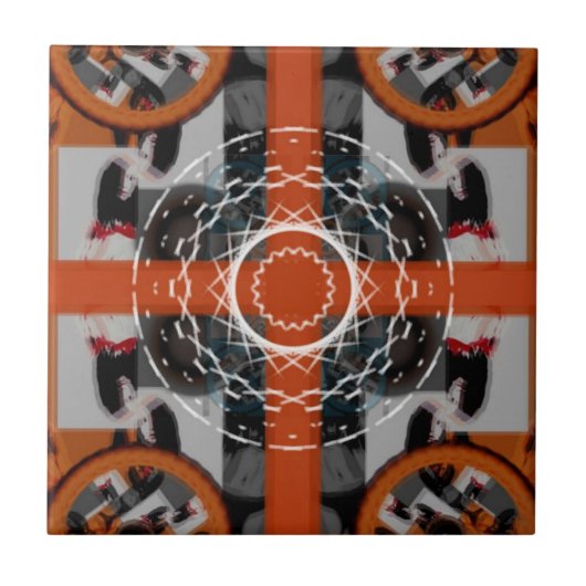 Keramik Tile (Adelaide's Orangenrotator) Fliese (Vorderseite)