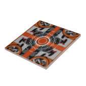 Keramik Tile (Adelaide's Orangenrotator) Fliese (Seite)