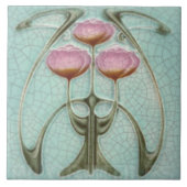 Keramik Tile - Antiquitätenpink Fliese (Vorderseite)