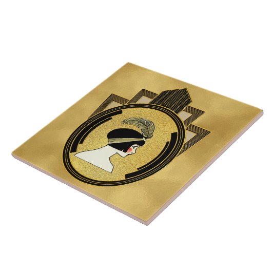 Keramik Tile Art Deco Fliese (Seite)