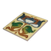 Keramik Tile - Art Nouveau Floral Fliese (Seite)