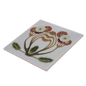 Keramik Tile - Art Nouveau Floral Fliese (Seite)