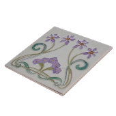 Keramik Tile - Art Nouveau Lilac Blume Fliese (Seite)