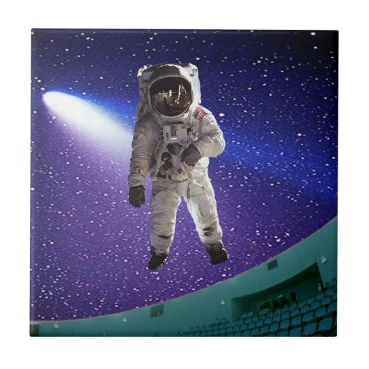 Keramik Tile Astronaut Fliese (Vorderseite)