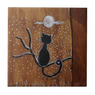Keramik Tile aus einer originalen Holzkunst, Fliese