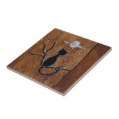 Keramik Tile aus einer originalen Holzkunst, Fliese (Seite)