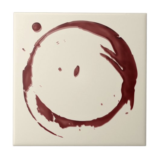 Keramik Tile aus Weinglas (klein) Fliese (Vorderseite)