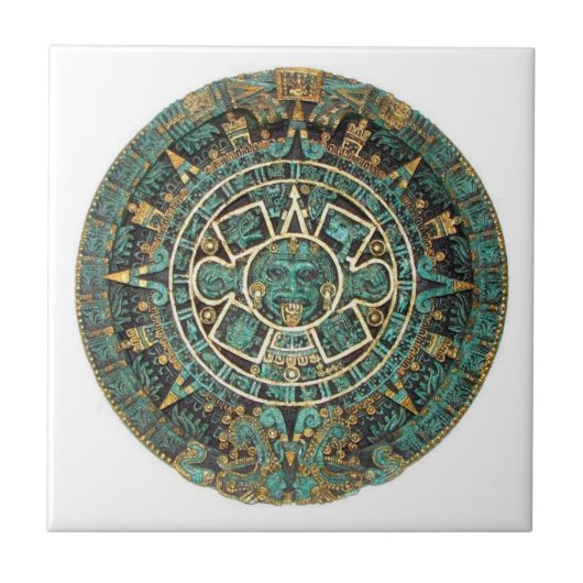 Keramik Tile Aztec Green Fliese (Vorderseite)