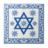 Keramik Tile, Azulejo, Portugiesisch und jüdisch Fliese (Vorderseite)