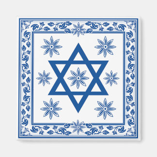 Keramik Tile, Azulejo, Portugiesisch und jüdisch Magnet