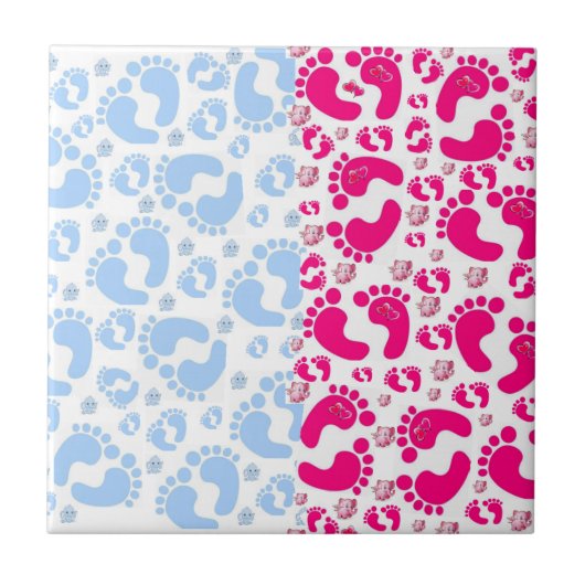 Keramik Tile Bad Twin Girl Boy Fliese (Vorderseite)