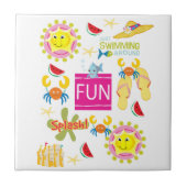 Keramik Tile Beach House Fun Fliese (Vorderseite)