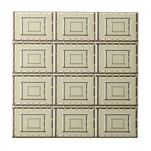Keramik Tile Beige Brown Fliese (Vorderseite)