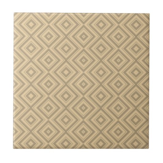 Keramik Tile Beige Brown Strip Fliese (Vorderseite)