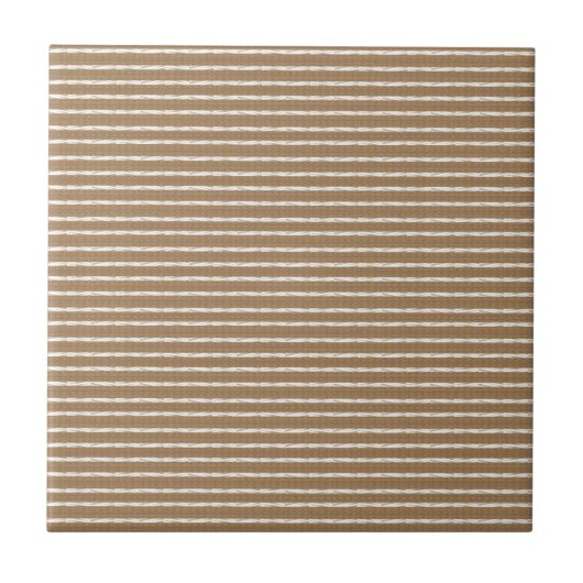 Keramik Tile Beige Streifen Fliese (Vorderseite)